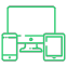 Multiple device icon showing responsive website layout